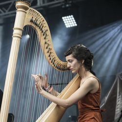 Julie Byrne første dag på Pitchfork Music Festival. | Ashlee Rezin/Sun-Times