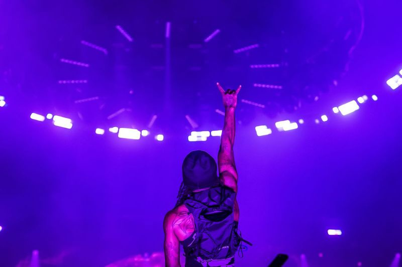 Lil Uzi Vert vystupuje v tretí deň letného festivalu Smash v Douglass Parku.