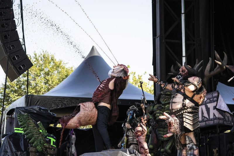 Gwar optræder på dag 3 af Riot Fest i Douglass Park, lørdag eftermiddag den 18. september 2021.