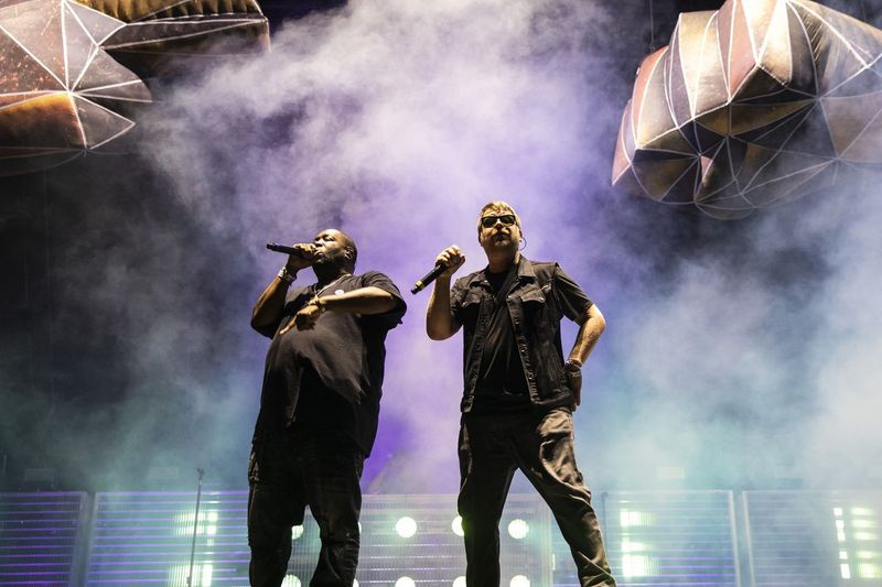 Killer Mike og El-P fra Run the Jewels optræder på dag 3 af Riot Fest.