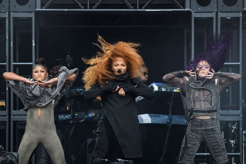 Janet Jackson tritt am vierten Tag des Glastonbury Festivals auf der Worthy Farm, Pilton am 29. Juni 2019 in Glastonbury, England, auf der Pyramid Stage auf.