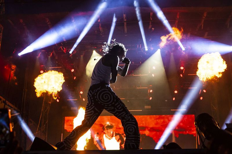 Swae Lee uppträder fredag ​​kväll på dag ett av Summer Smash Festival i Douglass Park.