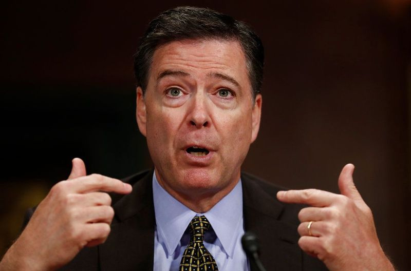 In diesem Aktenfoto vom 3. Mai 2017 sagt der damalige FBI-Direktor James Comey auf dem Capitol Hill in Washington aus. AP Photo/Carolyn Kaster