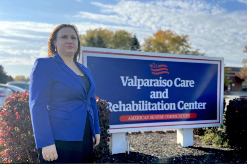   Susie Talevski uit Valparaiso, Indiana, die jarenlang juridisch heen en weer is gegaan met het staatsagentschap van Indiana dat het verpleeghuis exploiteert waar haar vader Gorgi Talevski voor zijn dood woonde.