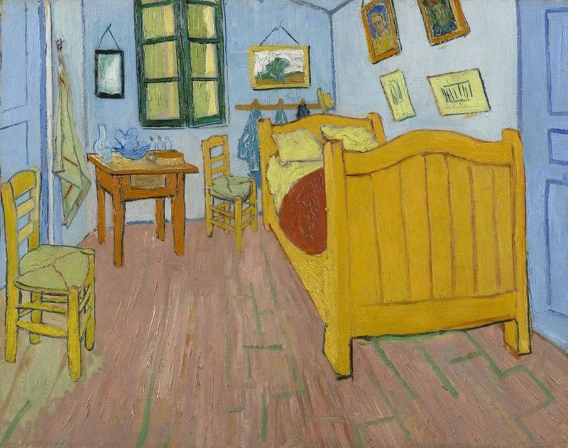 Van Goghova spálňa (1888), v zbierke Van Goghovho múzea v Amsterdame v Holandsku.