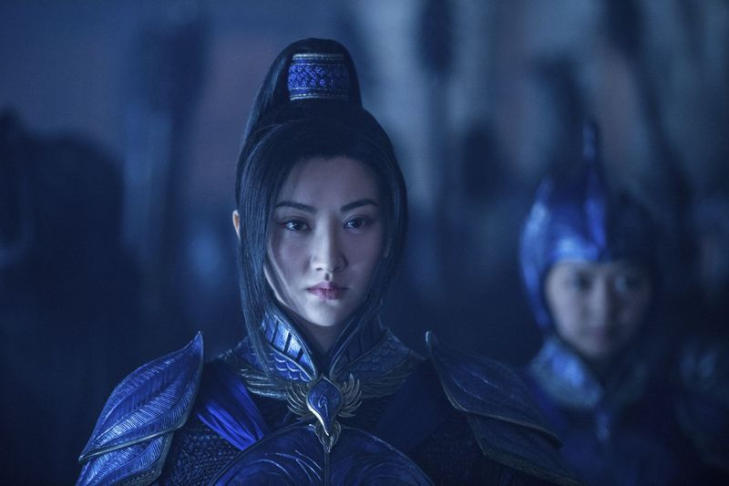 Jing Tian jako dowódca Lin Mae w Wielkim Murze. | Obrazy legendarne i obrazy uniwersalne