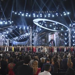 Les récipiendaires du prix Arthur Ashe pour le courage se présentent aux ESPY Awards, au Microsoft Theatre le mercredi 18 juillet 2018, à Los Angeles. | Phil McCarten/Invision/AP
