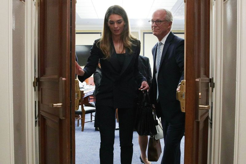 Bývalá ředitelka komunikace Bílého domu Hope Hicksová svědčí před soudním výborem Sněmovny za zavřenými dveřmi