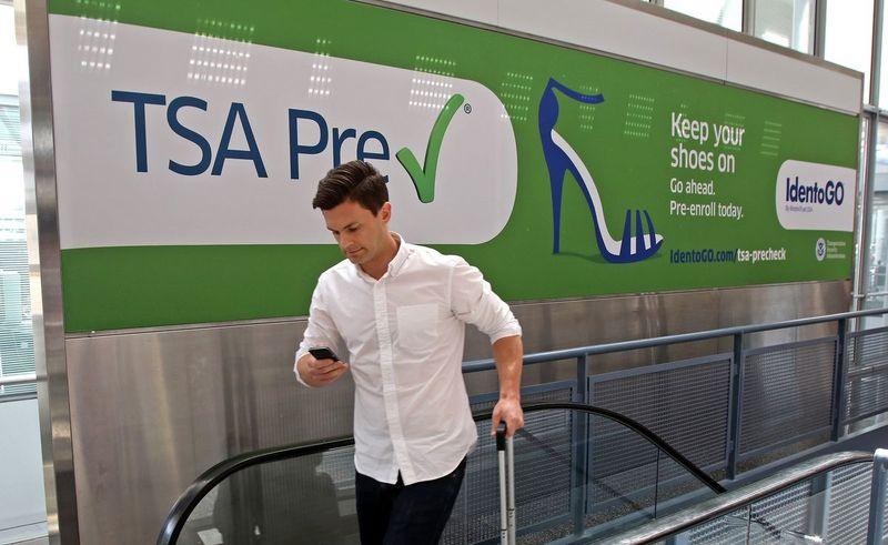 TSA Precheck-programmet presenteras i annonser på O