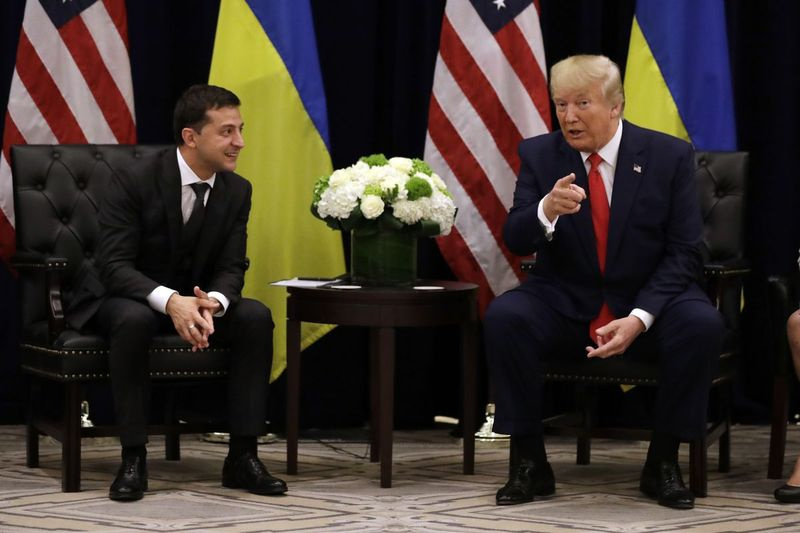 President Donald Trump träffar Ukrainas president Volodymyr Zelensky under FN:s generalförsamling.