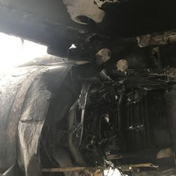 Fotos das consequências de um incêndio em 28 de outubro de 2016 em O