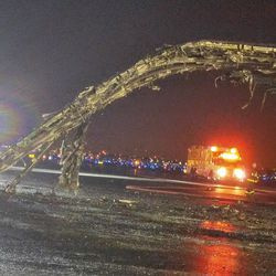 Fotos das consequências de um incêndio em 28 de outubro de 2016 em O