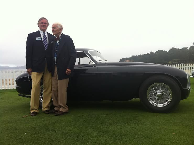 Kevins un Toms Kolfīldi 2012. gada Pebble Beach Concours d’Elegance ar savu uzvarošo 1951. gada Ferrari. | Nodrošināts foto