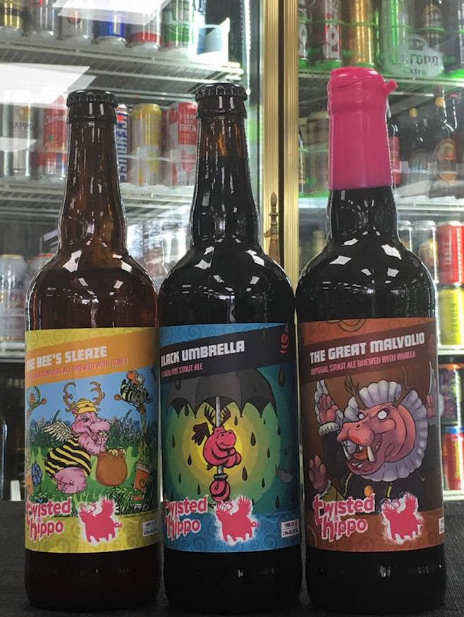 Alcune delle birre di Twisted Hippo | Pagina Facebook del birrificio