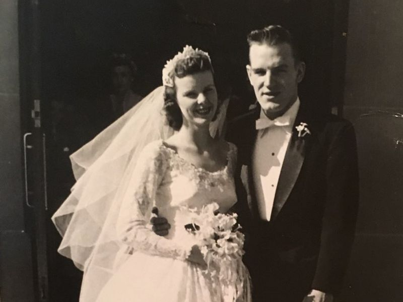William D. Hancock Sr. și soția sa, Margaret Mary, în ziua nunții lor. | Fotografie furnizată/Terrence J. Hancock