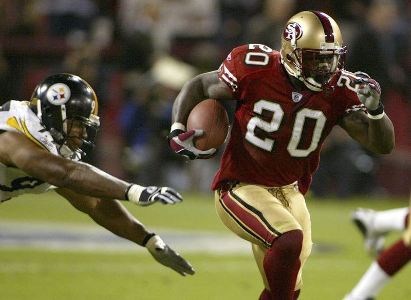 Garrison Hearst (20) , το 2003, στα χρόνια του παιχνιδιού του με τους San Francisco 49ers. Φωτογραφία AP