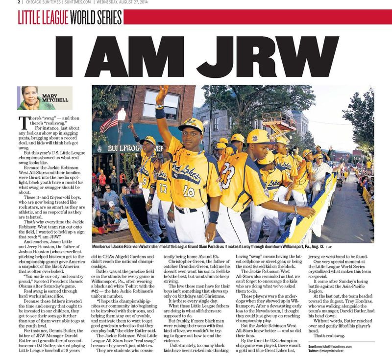 A equipe da Jackie Robinson West Little League chamou a atenção durante a corrida de 2014 para um campeonato nacional do qual acabou sendo despojado.