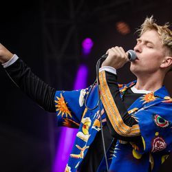 Solistul The Drums, Jonathan Pierce, cântă la Lollapalooza joi, 3 august 2017. | Santiago Covarrubias / Pentru Sun-Times