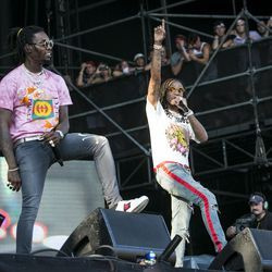 Trioul hip hop Migos cântă în prima zi a lui Lollapalooza în Grant Park, joi, 3 august 2017. | Ashlee Rezin/Sun-Times