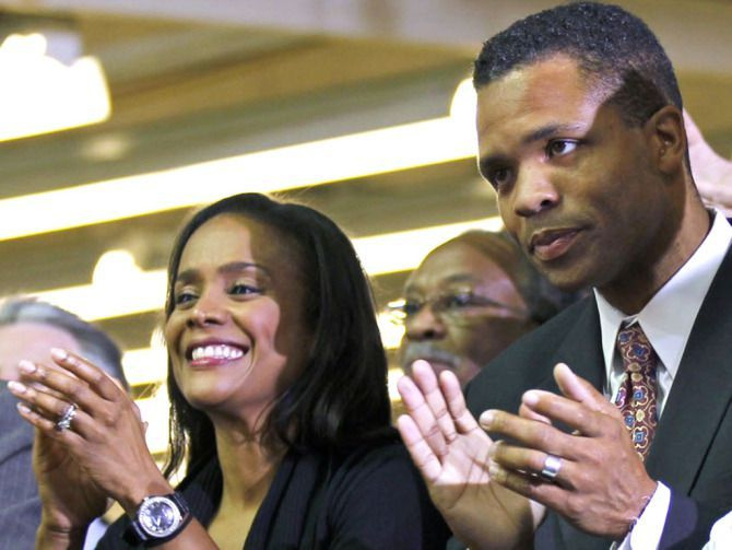 Sandi e Jesse Jackson Jr. , Foto del file AP