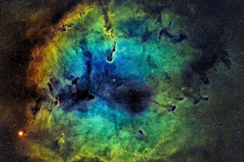 Imagen de la Nebulosa Trompa de Elefante, capturada por Gian Lorenzo Ferretti desde el centro de Chicago y publicada en su Instagram el 19 de junio.