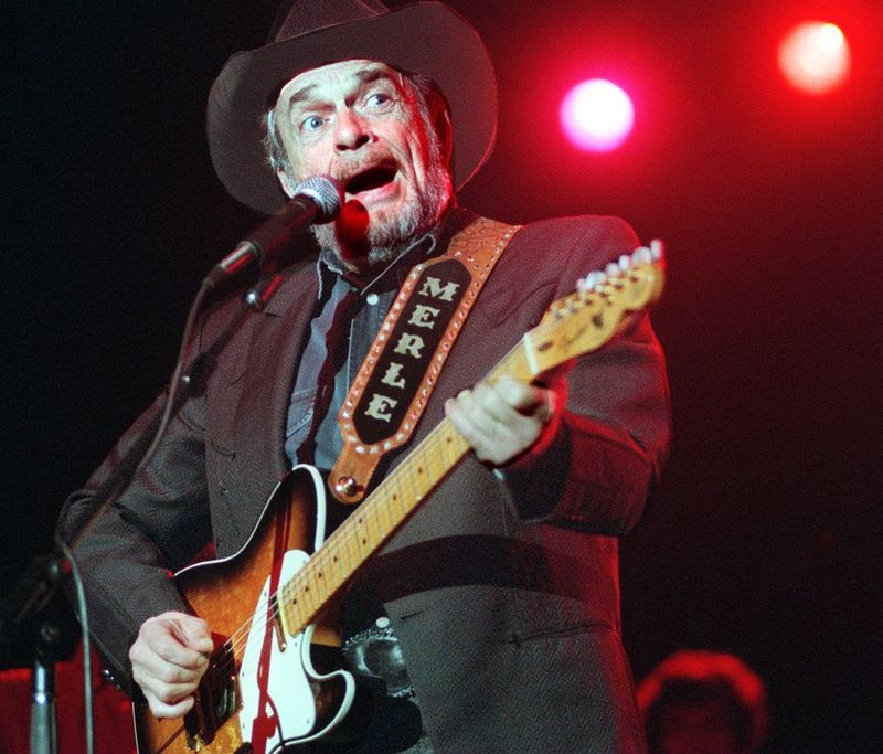 Merle Haggard på Rosemont Horizon i oktober 1996. | Foto av Tom Cruze/SUN-TIMES