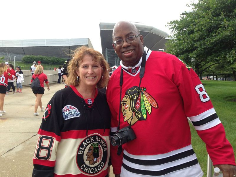 Darryl Martin e Peggy Mann. | Jordyn Holman / For the Sun-Times