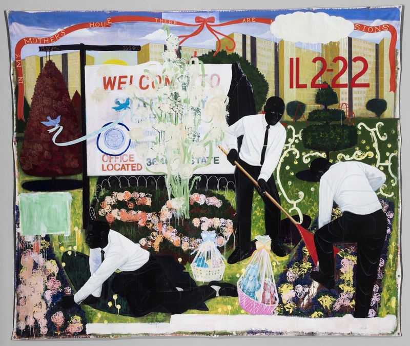 Kerry James Marshall, Many Mansions, 1994. The Art Institute of Chicago, Max V. Kohnstamm Fund. Foto The Art Institute of Chicago.