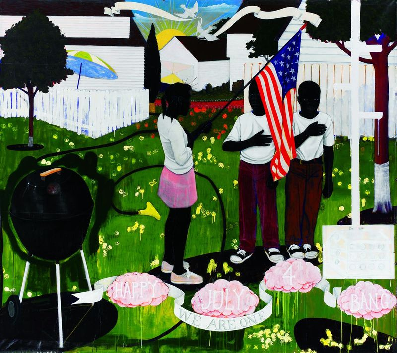 Kerry James Marshall, Bang, 1994. The Progressive Corporation. | Foto med tillatelse fra Progressive Corporation / MCA Chicago