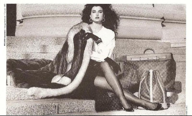 Kerry Harper Melchi Ernest Collinsi 1988. aasta fotosessioonil.