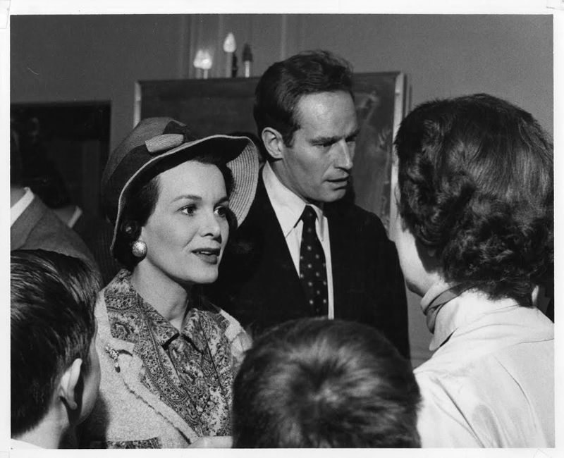 Lydia Heston con il marito Charlton Heston. | Northwestern University