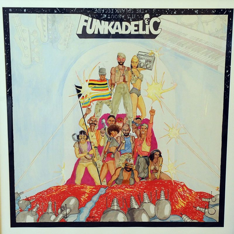 Obra original do artista Pedro Bell, do álbum The Electric Spanking of War Babies do Funkadelic.