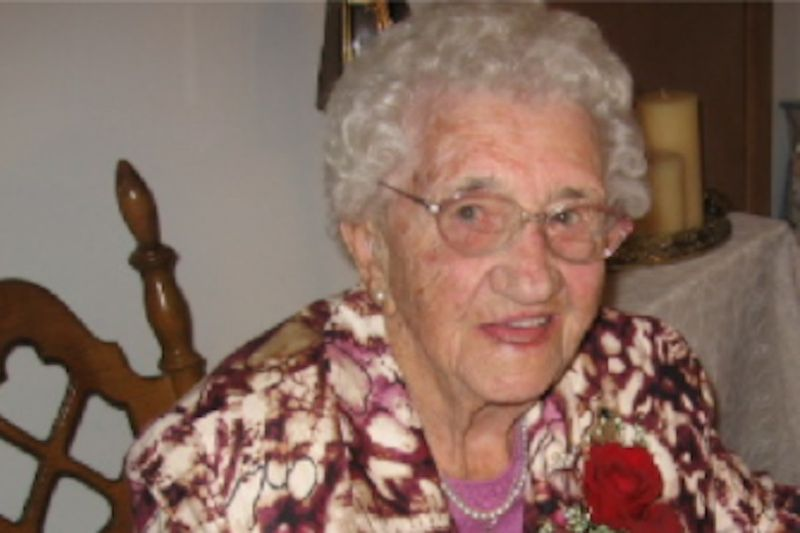 Supercentenarian Louise Schaaf.