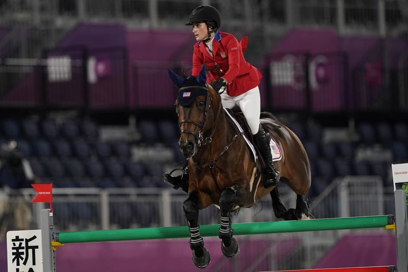 Ameerika Ühendriikide esindaja Jessica Springsteen, kes ratsutab Don Juan van de Donkhoeve