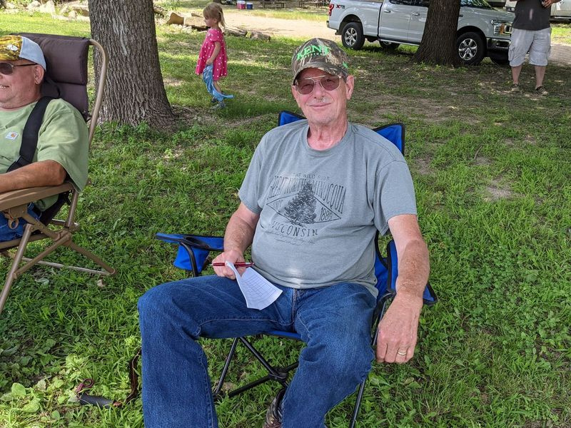 Danny Newell wacht op de start van de blinde trekking van watervogels in het Marshall State Fish and Wildlife Area. Krediet: Dale Bowman