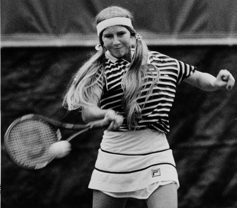 Die junge Andrea Jaeger kehrt auf ihrem Weg zum Sieg über Renee Richards bei der US Open Clay Court Championship in Indianapolis am 5. August 1981 zurück. | AP-Dateien