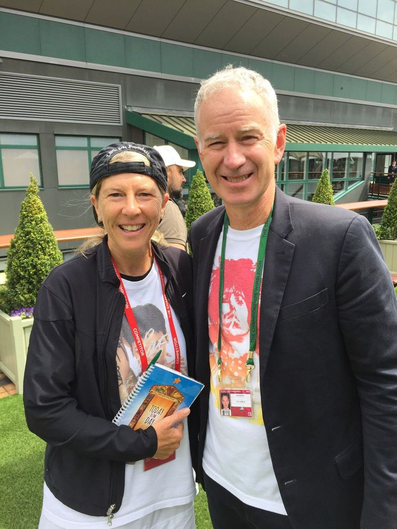 Andrea Jaeger mit John McEnroe. | Mit freundlicher Genehmigung von Andrea Jaeger