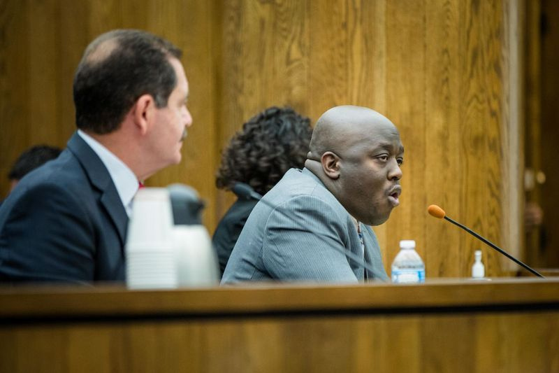 Sharone Mitchell jaunesnioji kalba 2016 m. Kuko baudžiamosios justicijos komiteto surengtame posėdyje.