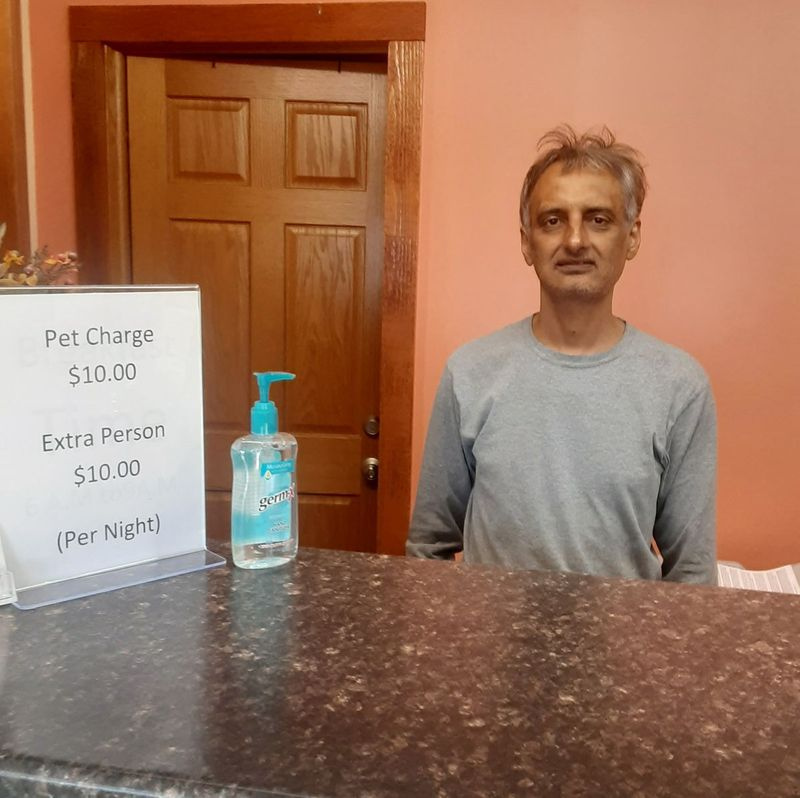 Jignesh Shah, właściciel Budget Inn w Beardstown