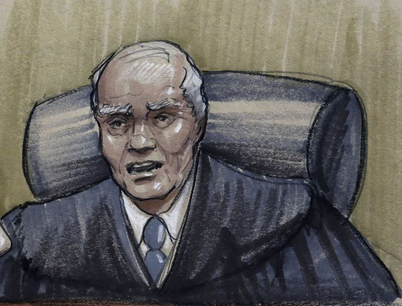 O juiz distrital dos EUA, Harry Leinenweber, no banco em 2013.