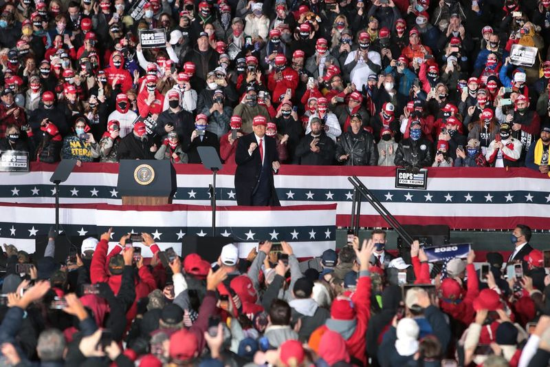 Prezident Trump organizuje míting v Janesville, Wisconsin