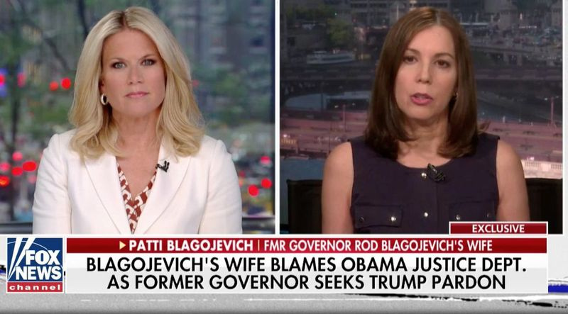Patti Blagojevich (a destra) appare su Fox News.