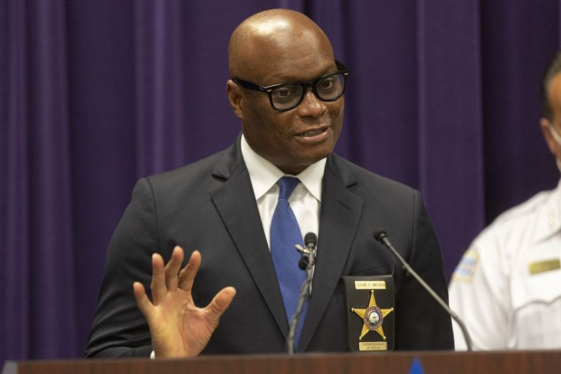 Chicagská policie Supt. David Brown.