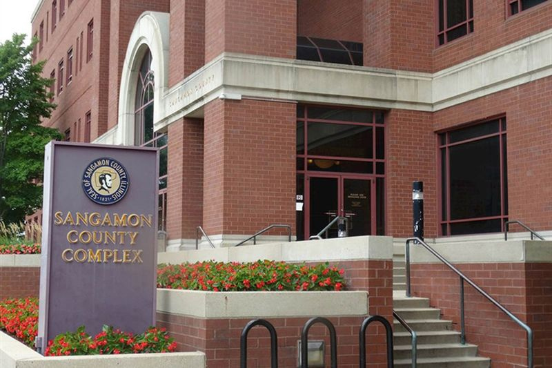 Kompleks kerajaan Sangamon County di Springfield.