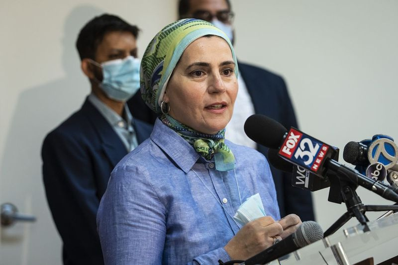 Suzanne Akhras Sahloul, zakladatelka a výkonná ředitelka Syrské komunitní sítě.