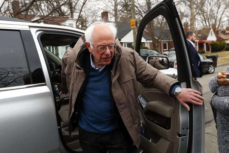Democratische presidentskandidaat senator Bernie Sanders