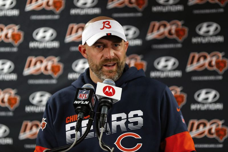 El entrenador de los Bears, Matt Nagy, está entrando en su cuarta temporada.