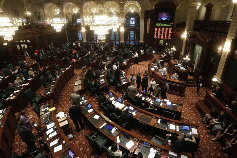 Das Repräsentantenhaus von Illinois im Jahr 2016.