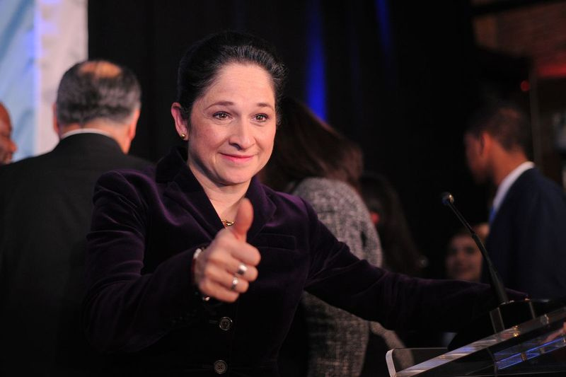 Illinois Comptroller Susana Mendoza tijdens haar burgemeesterschap in 2019.