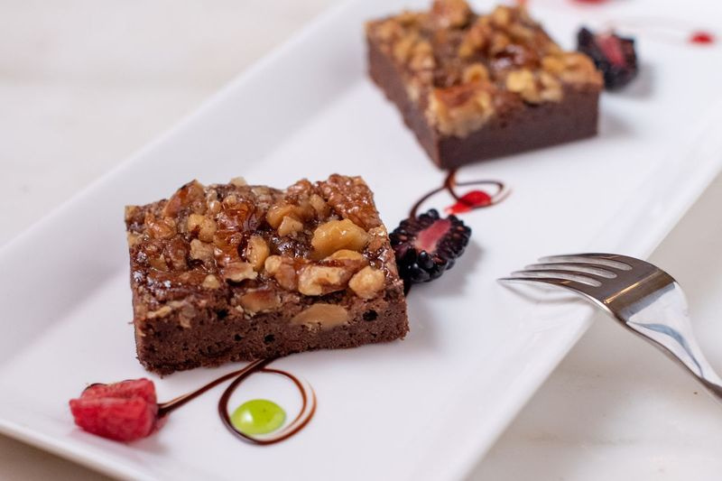 Chokoladebrownie, lavet efter en opskrift, der er mere end 100 år gammel, serveres på Chicagos Palmer House Hilton.